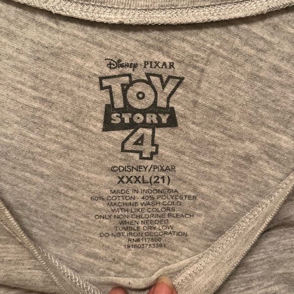 DISNEY PIXAR Toy Story 4 Women’s Short Sleeve Bo Step Aside Boys Top. Sz XXXL - Picture 4 of 4
